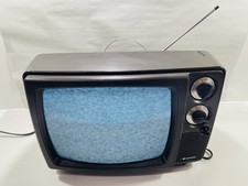 TV Sanyo 21T66 Vintage 1979 11 Pollici Nero - Testato e Funzionante