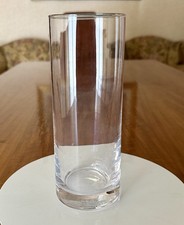 Vaso in stile Daum France – Cristallo trasparente – Design cilindrico elegante