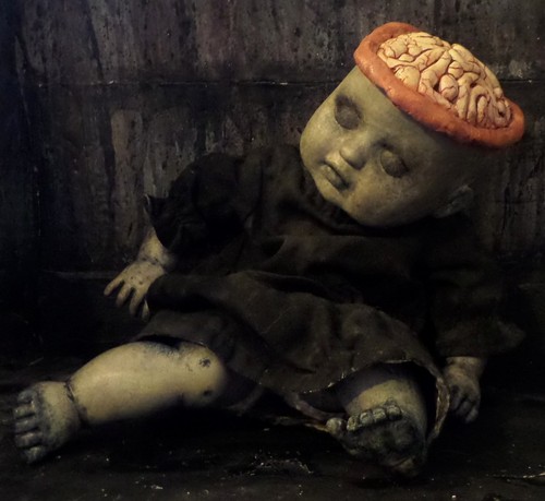 Ooak creepy horror bambola - creepy,