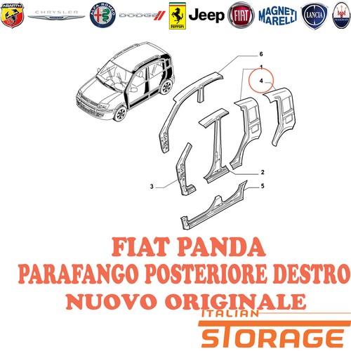 Fiat panda climbing parafango - panda,