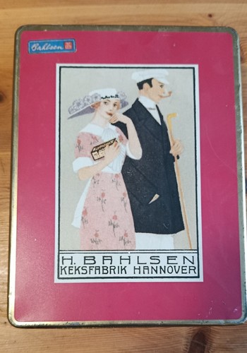 Scatola latta vintage bahlsen - scatola,