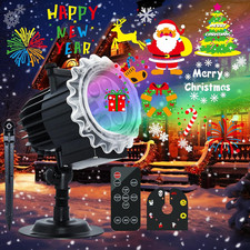 Proiettore Natale Esterno Ad Alta Luminosità All'Aperto, 96 Pattern 10 Festival 