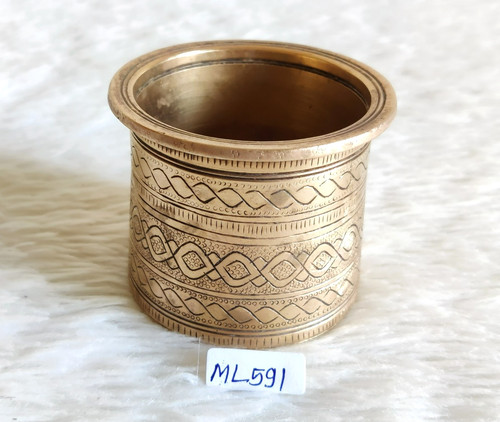 19c antico mortaio ottone - mortaio,