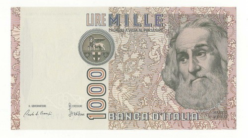 1000 lire marco polo serie - marco,
