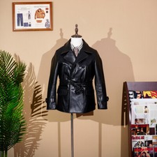 Waxed Cowhide Double-breasted