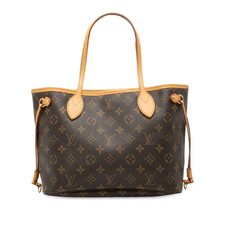 Louis Vuitton Monogram Neverfull PM Tote Bag Borsa a mano M40155 Marrone... GZl1djc5