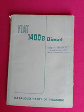 FIAT 1400 B DIESEL LIBRETTO CATALOGO PARTI DI RICAMBIO