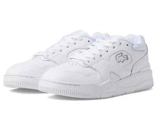 Sneakers uomo LACOSTE nuove con scatola LINESHOT 223 4 SMA 46SMA0110 bianco/bianco