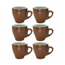 TAZZE DA CAFFE TAZZINE MARRONE CERAMICA TAZZA SENZA PIATTO  BAR RISTORANTE