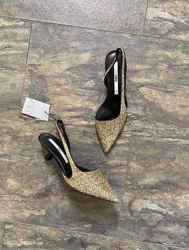 Scarpe zara oro - oro, glitter