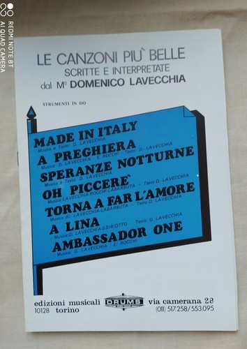 Domenico lavecchia canzoni - domenico,
