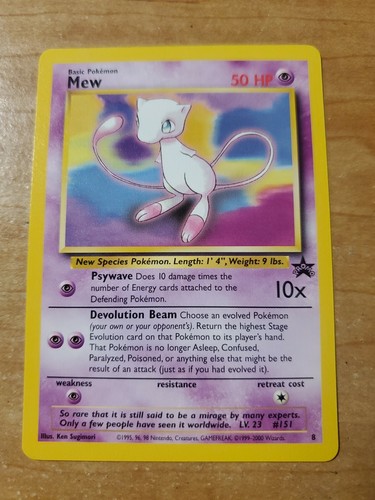 Carta pokémon mew 2000 - pokémon,