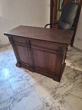 scrivania d'epoca ufficio usata in legno massello con poltrona 