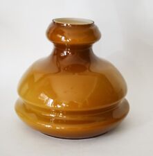 ♥ CAMPANA COPPA IN VETRO x LAMPADA DA SOFFITTO LAMPADARIO AMBRA VINTAGE ANNI 60