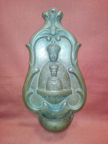 Acquasantiera bronzo stile - acquasantiera,