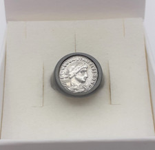 Anello argento 925 moneta romana replica gioiello donna