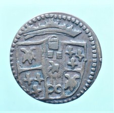 MODENA FRANCESCO III D'ESTE SESINO MONETE DA COLLEZIONE RAME COPPER COIN 