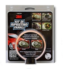 KIT RIPRISTINO FANALI RINNOVA FARI LUCIDA PROIETTORI LUCIDANTE RINNOVANTE 3M