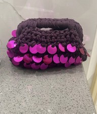 Borsa Clutch all'uncinetto