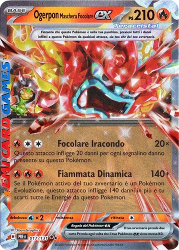 Ogerpon maschera focolare - ogerpon, ex