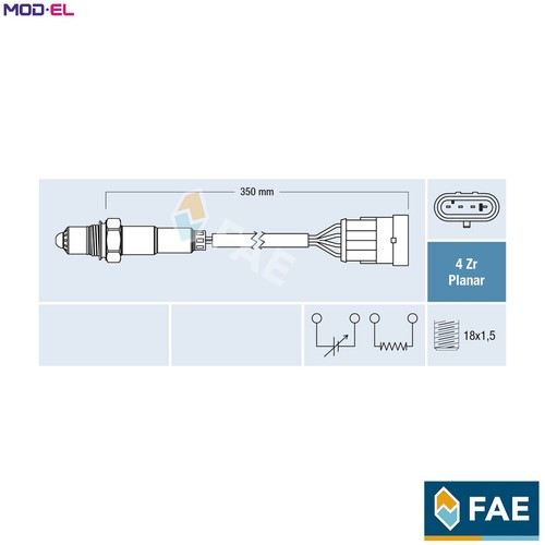 Sensore lambda 77223 per alfa - sensore,