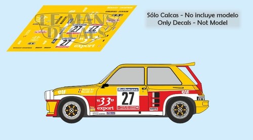 Decals renault maxi turbo - renault,