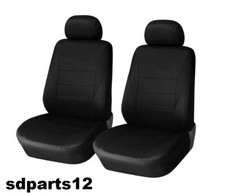 Coprisedili Tessuto Nero 1+1 Anteriori Per Fiat Toyota Alfa Romeo