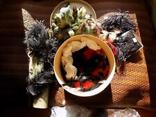  piume vere vari colori per bordi, applicazioni, ecc scatola inclusa