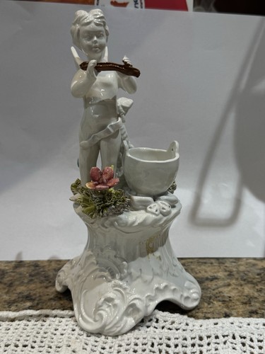 Statuina porcellana bianca - statuina,