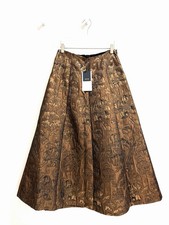 Gonna jacquard zara marrone - gonna,