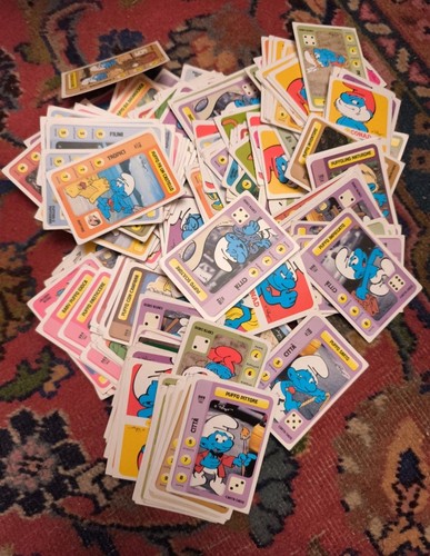 Lotto carte collezione puffi - collezione,