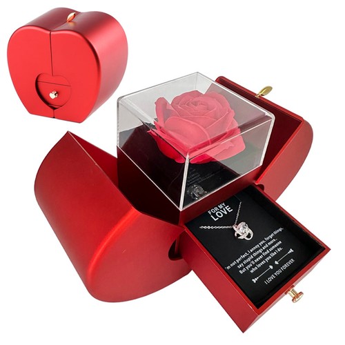 Collana regalo mela - rossa, rosa
