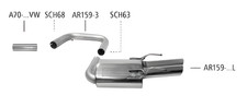 Scarico sportivo Bastuck - Alfa Romeo 159