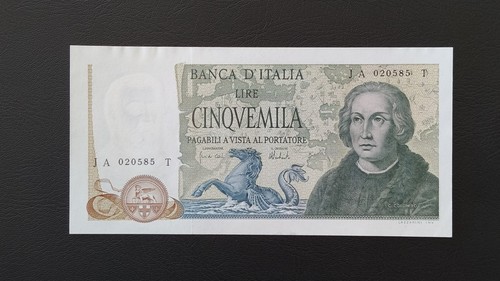 5000 lire colombo - colombo, (tipo