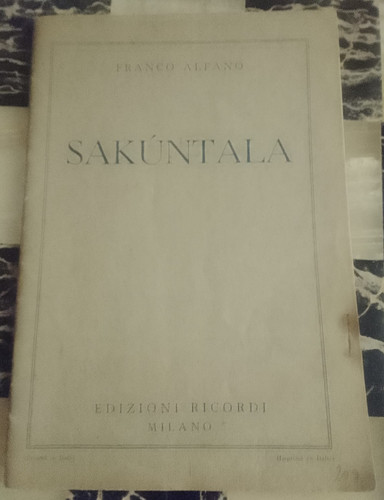 Alfano franco sakùntala tre - sakùntala,