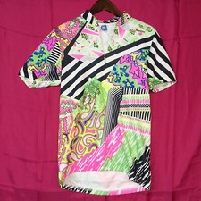 BIKE JERSEY MAGLIA DA CICLISMO SMS SANTINI VINTAGE 90S MULTICOLORE SPORTS TG XXL