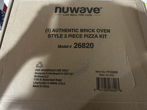 Nuwave brick oven style pizza - brick, oven-style