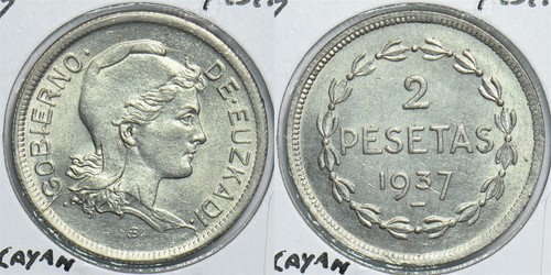 Spagna 1937 pesetas - spagna, 2