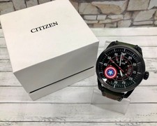 Orologio Citizen Marvel Eco Drive Captain America GN 4WS Giappone 4 cm Vintage