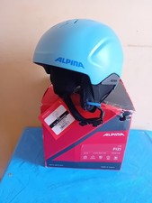 ALPINA PIZI, Casco da Sci Unisex Bambino, Blue Matt, 51-55 cm