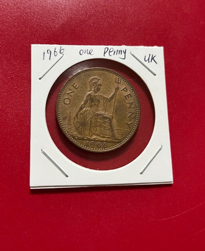 1966 una penny moneta - 1966, del