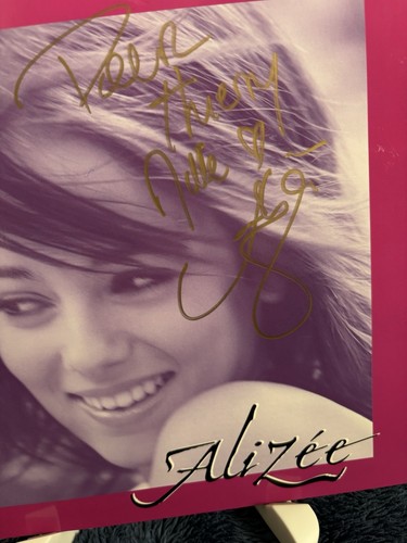 Alizée signed french - alizÉe, promo