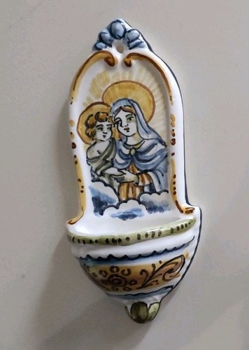 Acquasantiera madonna con - acquasantiera,