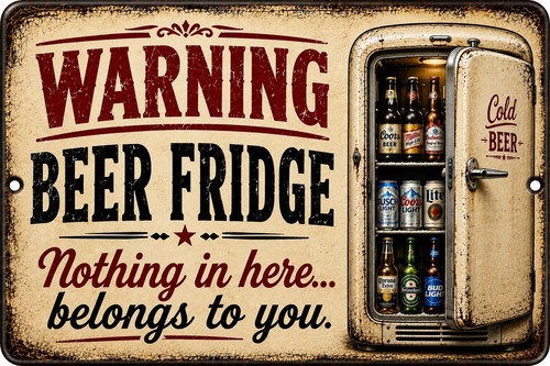 Insegna avvertimento frigo - avvertimento,