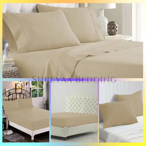 Lenzuolo letto taupe tasche