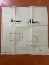 Progetto Mostra Mercato Della Pesca Ancona 1935 Villaggio Porti Pescherecci WWII