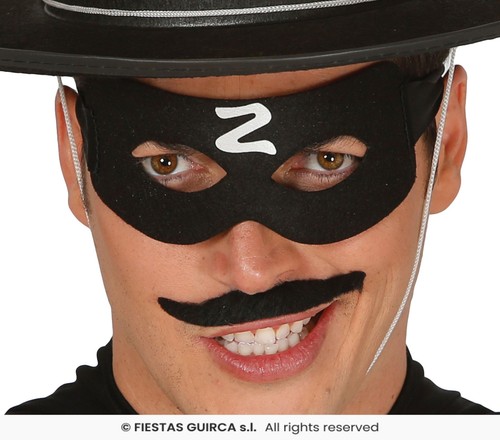 Maschera nera cavaliere - nera,