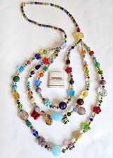 Collana Lunga 3 Fili Antica