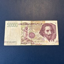 Italy- 50.000 Lire- 1992