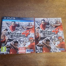 VIRTUA TENNIS 4 SOLO COPERTINA E MANUALE PS3 PLAYSTATION 3 ITA